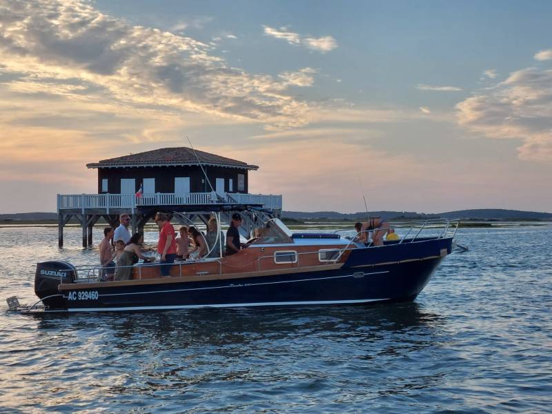 Balade en bateau île aux oiseaux Arcachon