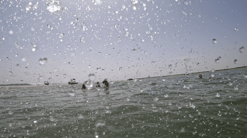 Baignade pendant un EVJF